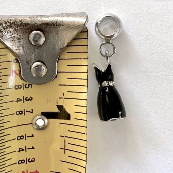 Silver Little Black Dress Charm - Picture 3 of 3